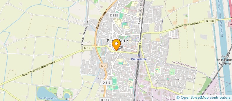 localisation de l'entreprise L'ARC EN CIEL à PIERRELATTE