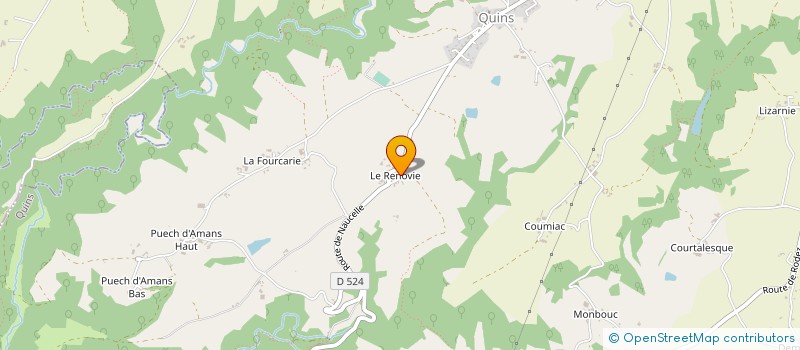 localisation de l'entreprise L'ARC EN CIEL à QUINS