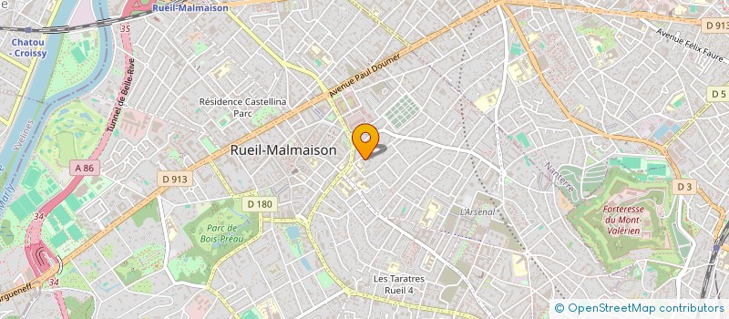 localisation de l'entreprise L'ARC-EN-CIEL à RUEIL-MALMAISON