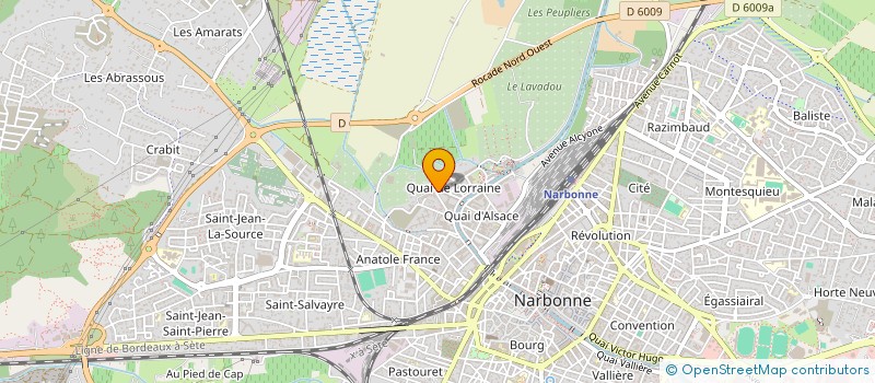 localisation de l'entreprise L'ARC-EN-CIEL DU PARTAGE  NARBONNE