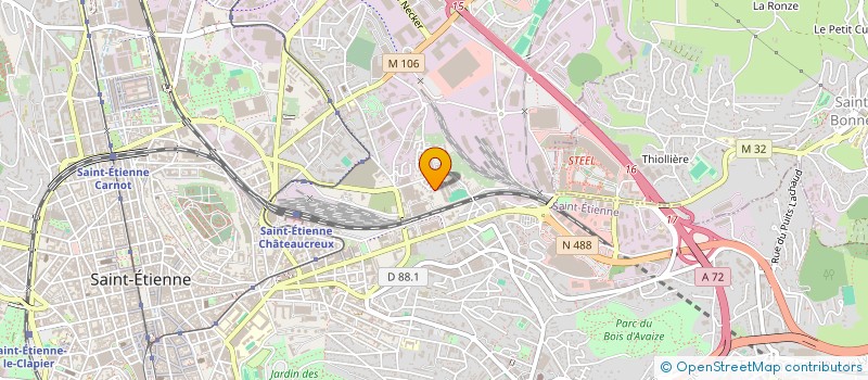 localisation de l'entreprise L'ARC EN CIEL GROUPE VOCAL  SAINT-ETIENNE