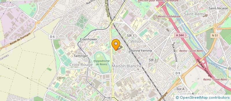 localisation de l'entreprise L ARC ET L EPEE  REIMS