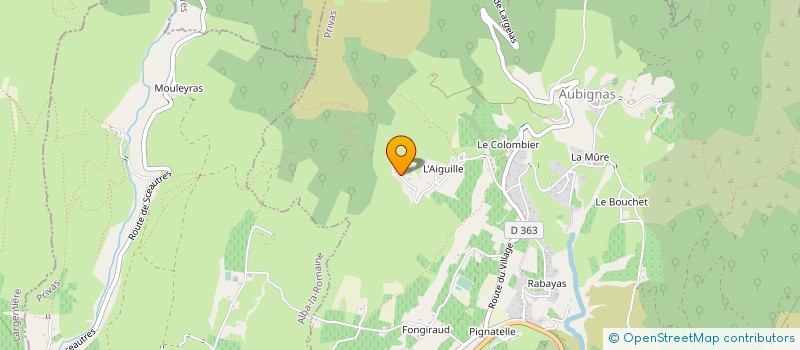 localisation de l'entreprise L'ARC PAYSAN à LE TEIL