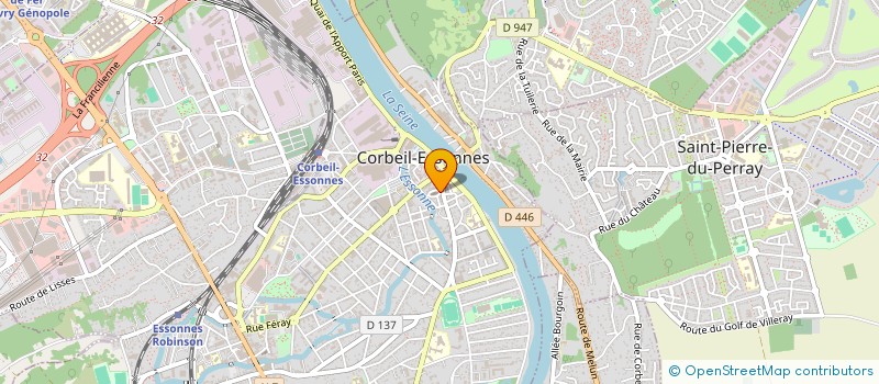 localisation de l'entreprise L'ARCADE à CORBEIL-ESSONNES