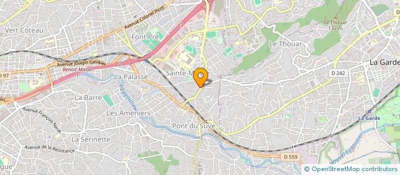 localisation de l'entreprise L'ARCADE  TOULON