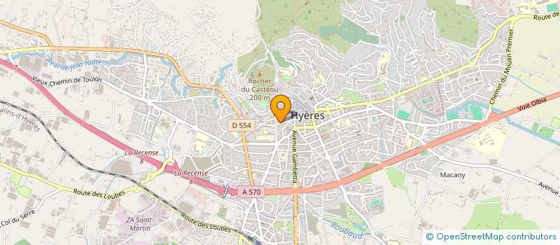 localisation de l'entreprise L'ARCADE SNACKING à HYERES