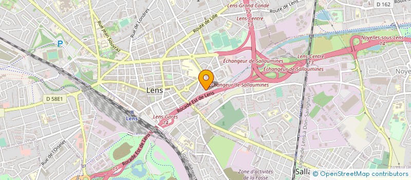 localisation de l'entreprise L'ARCADIE II à LENS