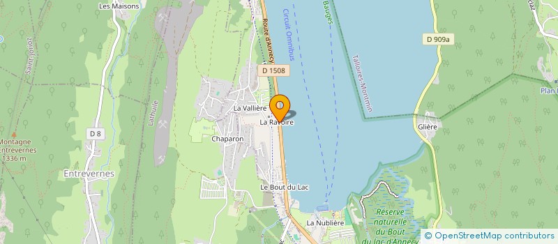 localisation de l'entreprise L ARCALOD à DOUSSARD