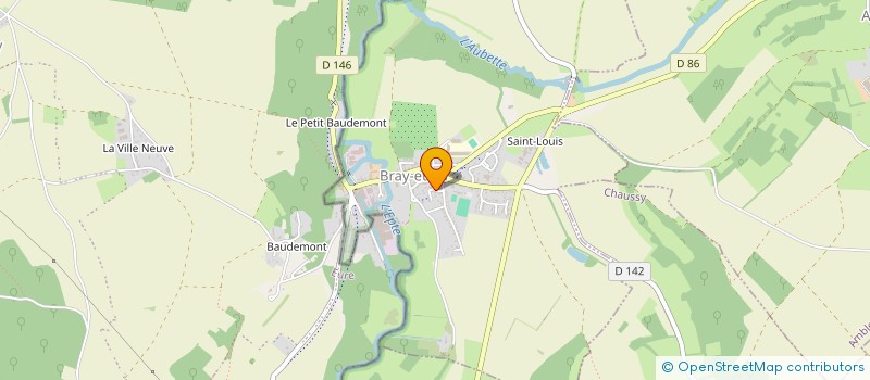 localisation de l'entreprise L'ARCANGE à BRAY-ET-LU