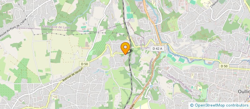 localisation de l'entreprise L'ARCENAL  CHAPONOST