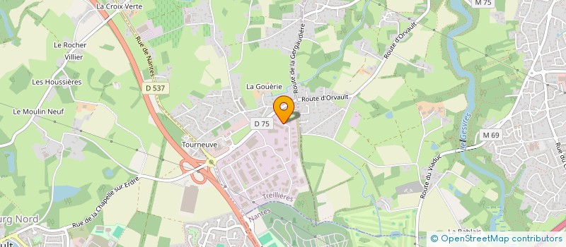 localisation de l'entreprise L'ARCH'  TREILLIERES