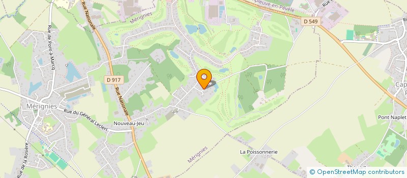 localisation de l'entreprise L'ARCHE à MERIGNIES