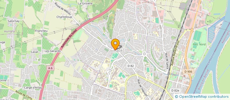 localisation de l'entreprise L'ARCHE à MACON