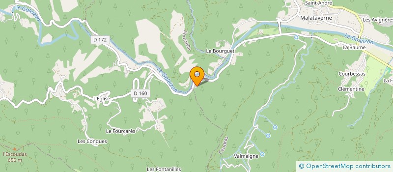 localisation de l'entreprise L'ARCHE  CENDRAS