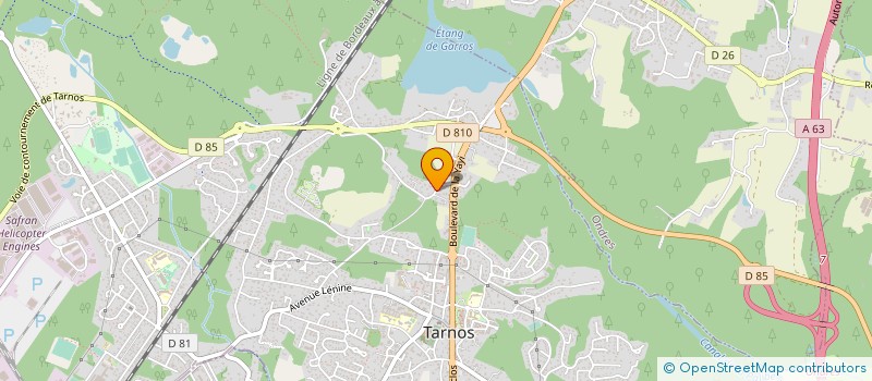 localisation de l'entreprise L'ARCHE  TARNOS