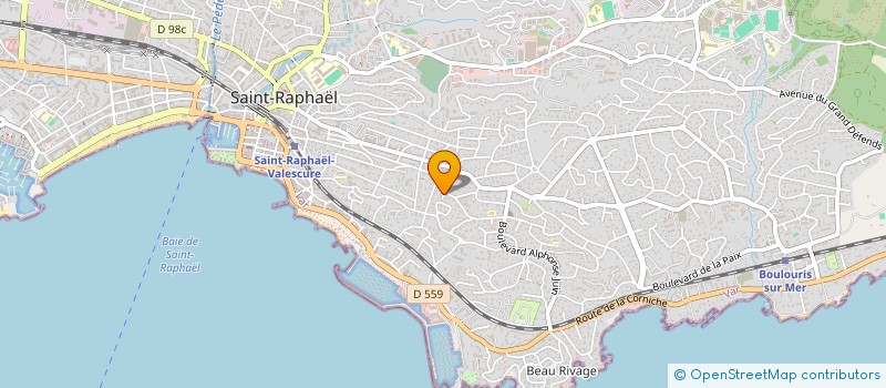 localisation de l'entreprise L'ARCHE  SAINT-RAPHAEL