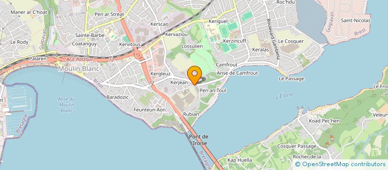 localisation de l'entreprise L'ARCHE A BREST à LE RELECQ-KERHUON