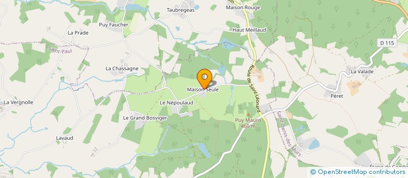 localisation de l'entreprise L'ARCHE BLEUE  SAINT PAUL