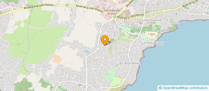 localisation de l'entreprise L'ARCHE CUIVREE  SAINT-NAZAIRE