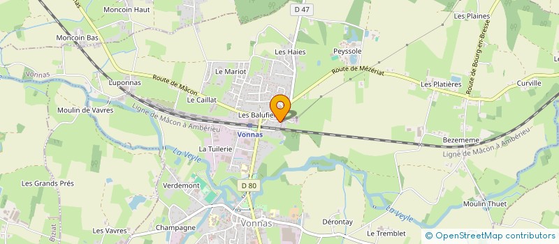 localisation de l'entreprise L'ARCHE DE CLAUDETTE 01  VONNAS