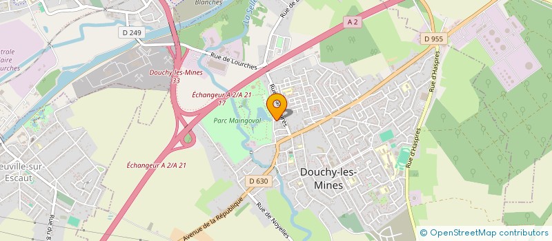 localisation de l'entreprise L'ARCHE DE MAINGOVAL à DOUCHY-LES-MINES