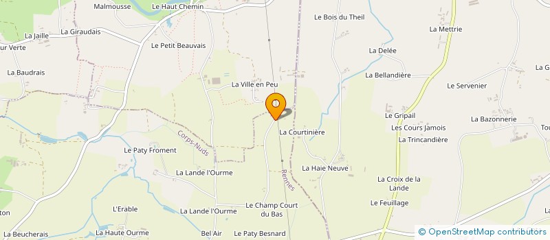 localisation de l'entreprise L ARCHE DE MARIE  CORPS-NUDS