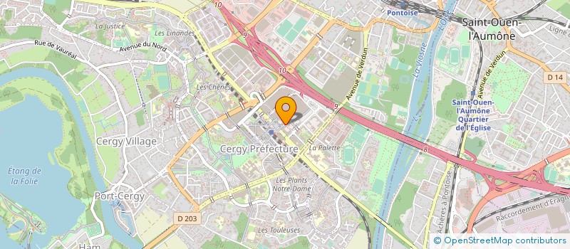 localisation de l'entreprise L'ARCHE DE NOE à CERGY