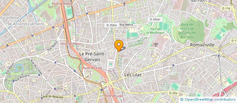 localisation de l'entreprise L'ARCHE DE NOE à PANTIN