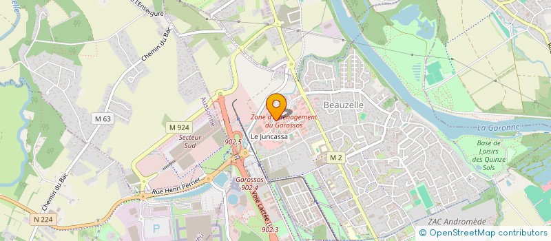 localisation de l'entreprise L'ARCHE DE NOE  BEAUZELLE