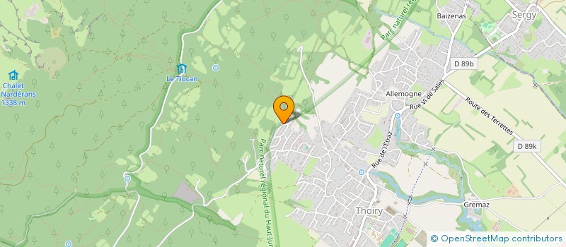 localisation de l'entreprise L'ARCHE DE NOE  THOIRY