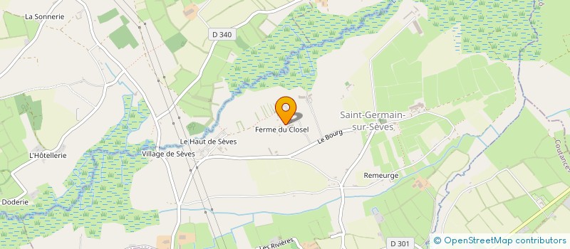 localisation de l'entreprise L'ARCHE DE NOE  SAINT-GERMAIN-SUR-SEVES