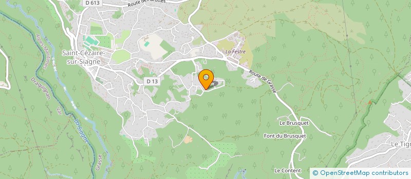 localisation de l'entreprise L'ARCHE DE NOE à SAINT-CEZAIRE-SUR-SIAGNE
