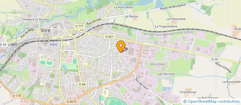 localisation de l'entreprise L'ARCHE DE NOE  VITRE