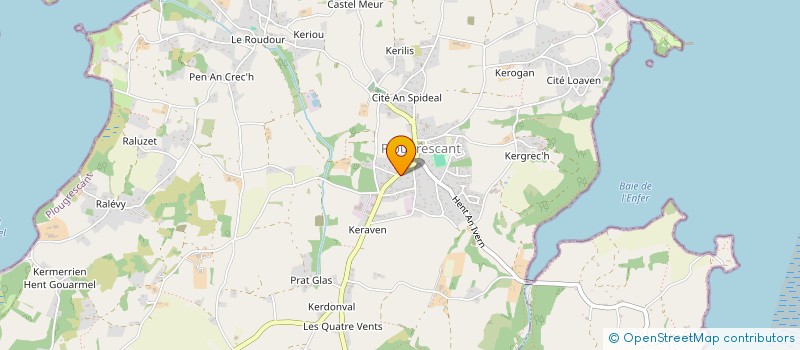 localisation de l'entreprise L'ARCHE DE NOE  PLOUGRESCANT