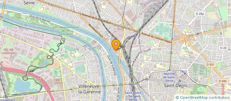 localisation de l'entreprise L'ARCHE DE PAIX à SAINT-DENIS