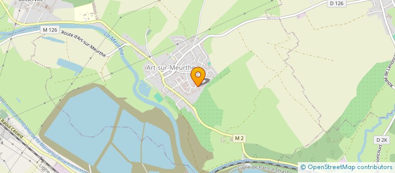 localisation de l'entreprise L'ARCHE DE PORT BLANC  ART-SUR-MEURTHE