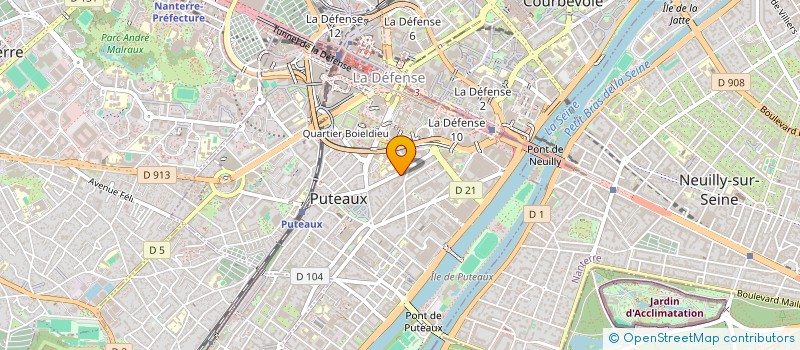localisation de l'entreprise L'ARCHE-DECO à PUTEAUX