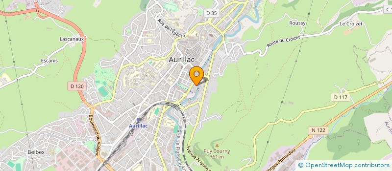 localisation de l'entreprise L ARCHE HANDISPORT à AURILLAC