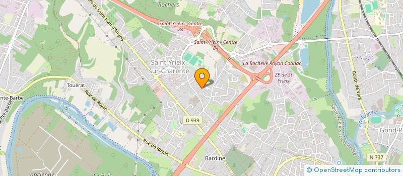 localisation de l'entreprise L ARCHE INDUSTRIE à SAINT-YRIEIX-SUR-CHARENTE