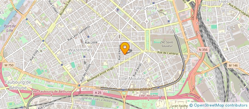 localisation de l'entreprise L'ARCHE M.N à LILLE