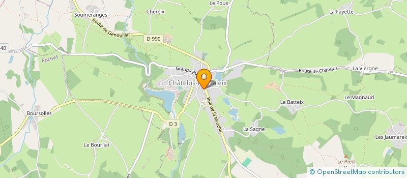 localisation de l'entreprise L ARCHE MUSICALE à CHATELUS-MALVALEIX