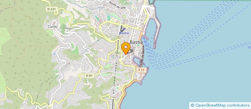 localisation de l'entreprise L'ARCHETTI BASTIACCI à BASTIA