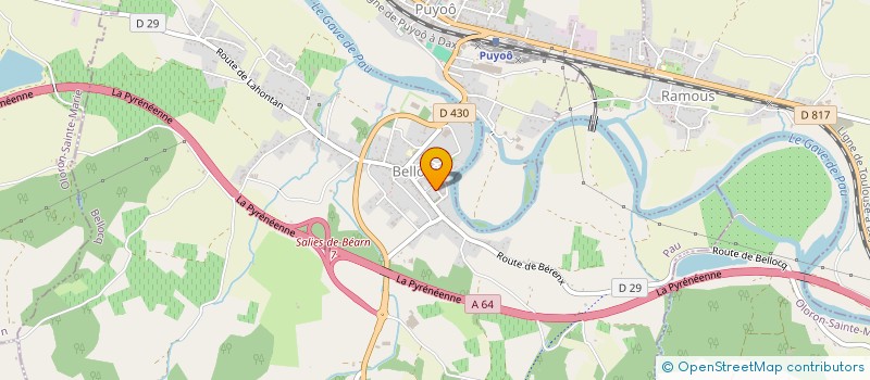 localisation de l'entreprise L'ARCHI VERT  BELLOCQ