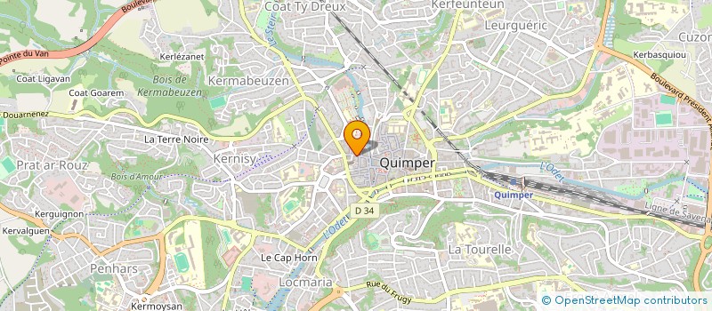 localisation de l'entreprise L'ARCHIPEL  QUIMPER