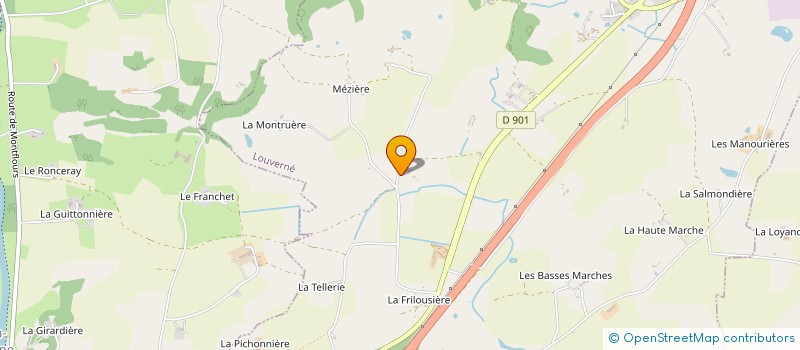 localisation de l'entreprise L'ARCHITHEQUE - MEDIATION ET PROMOTION DE LA CULTURE ARCHITECTURALE à LOUVERNE
