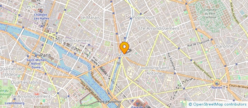 localisation de l'entreprise L'ARCHYPEL BASTILLE  PARIS