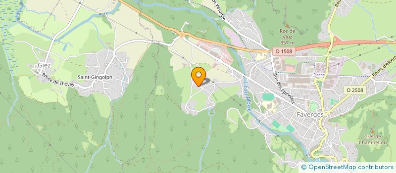 localisation de l'entreprise L ARCLOSAN à FAVERGES-SEYTHENEX