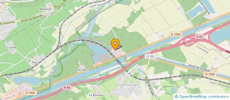 localisation de l'entreprise L'ARCLUSAZ  CHAMOUX-SUR-GELON