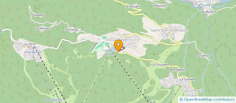 localisation de l'entreprise L'ARCTIQUE à COURCHEVEL