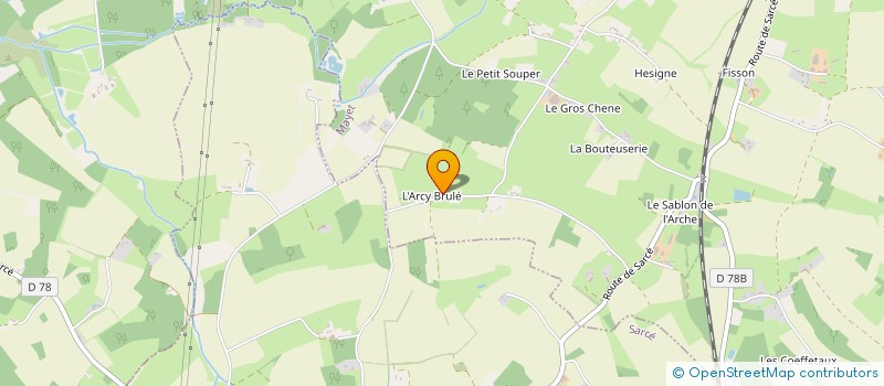localisation de l'entreprise L'ARCY BRULE  MAYET